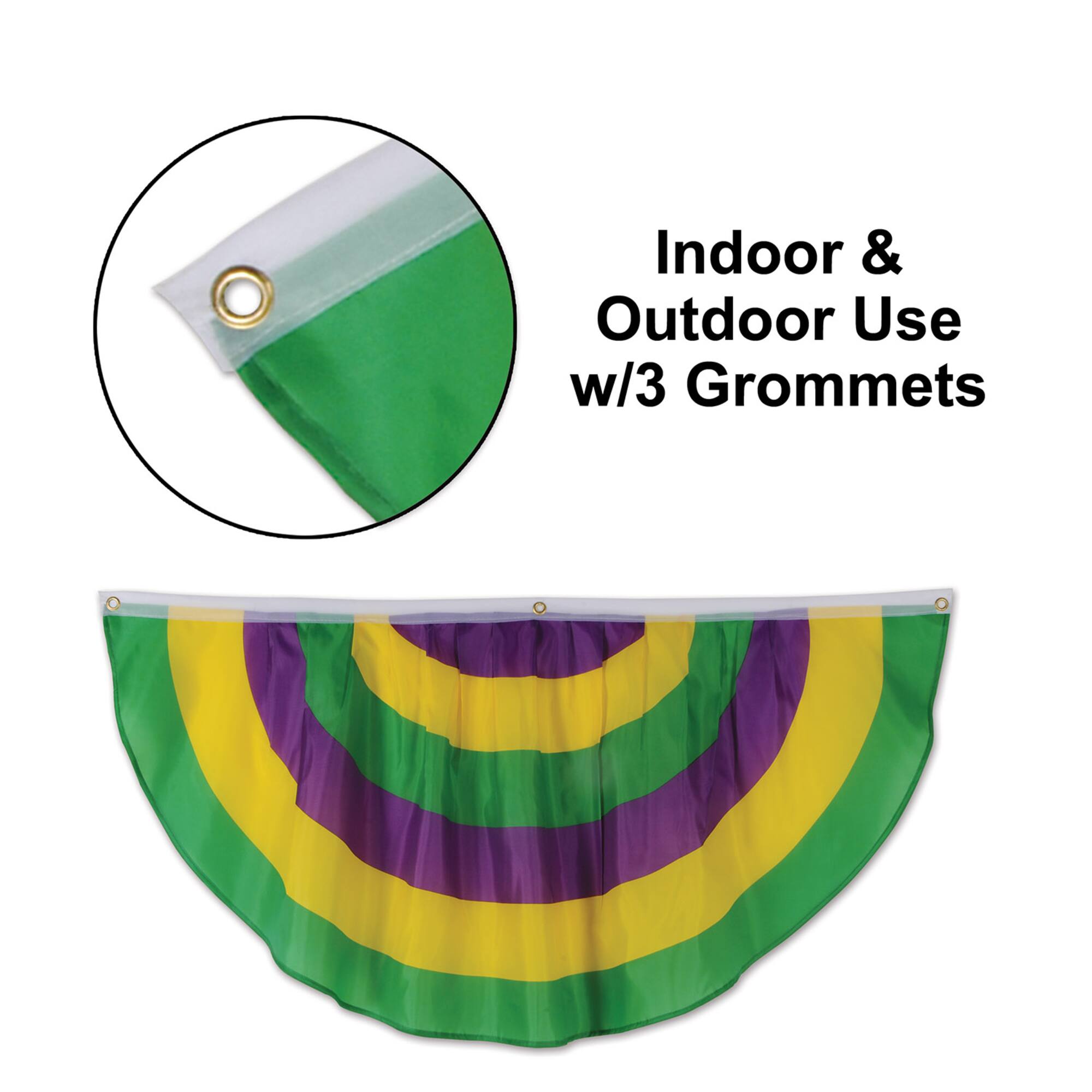 Beistle 4ft. Mardi Gras Fabric Bunting
